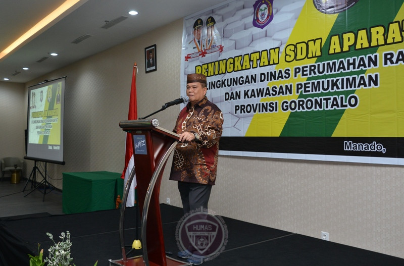  Wagub Gorontalo Buka Peningkatan SDM Aparatur Dinas PRKP