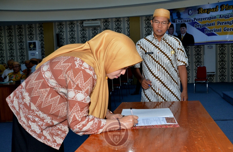  Wagub Minta Pimpinan OPD Gorontalo Segera Tandatangani Kontrak Kinerja