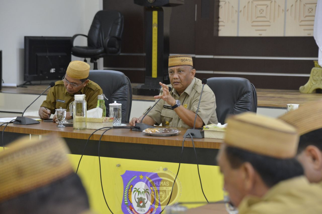  Gubernur Gorontalo Ingatkan Evaluasi Mingguan Pimpinan OPD