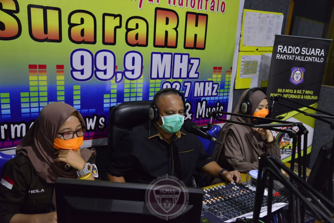  Gubernur Gorontalo Kampanye Cegah Corona di Radio RH