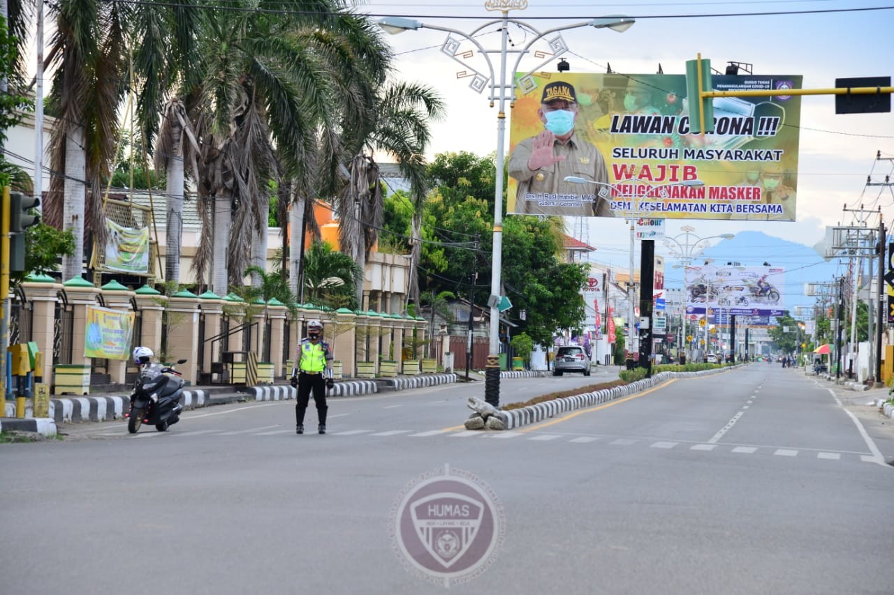  Hari Pertama Penerapan PSBB, Pusat Kota Gorontalo Sepi