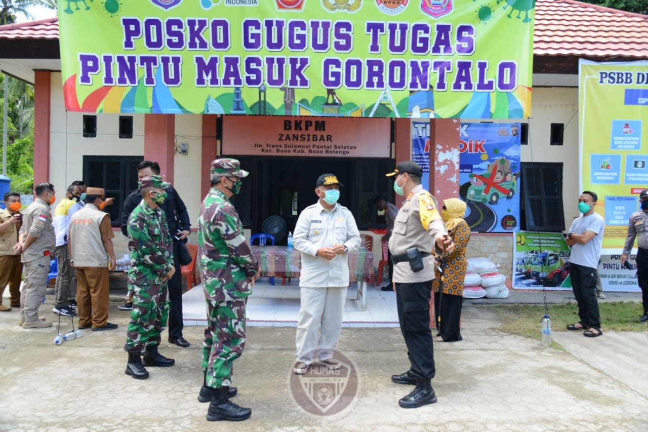  Tinjau Perbatasan, Gubernur Gorontalo Tegaskan Penutupan Akses Masuk