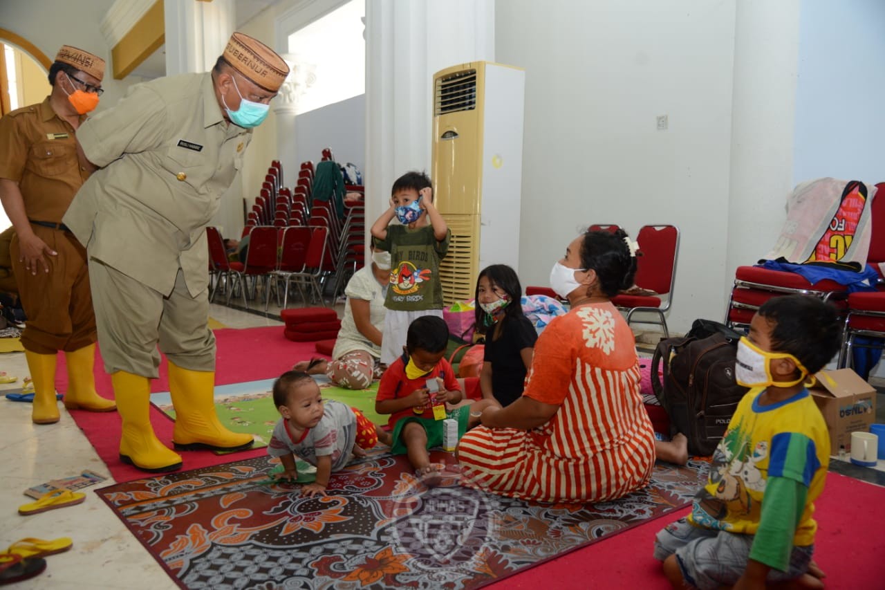  170 Jiwa Masih Bertahap di Posko Pengungsian Pemprov Gorontalo