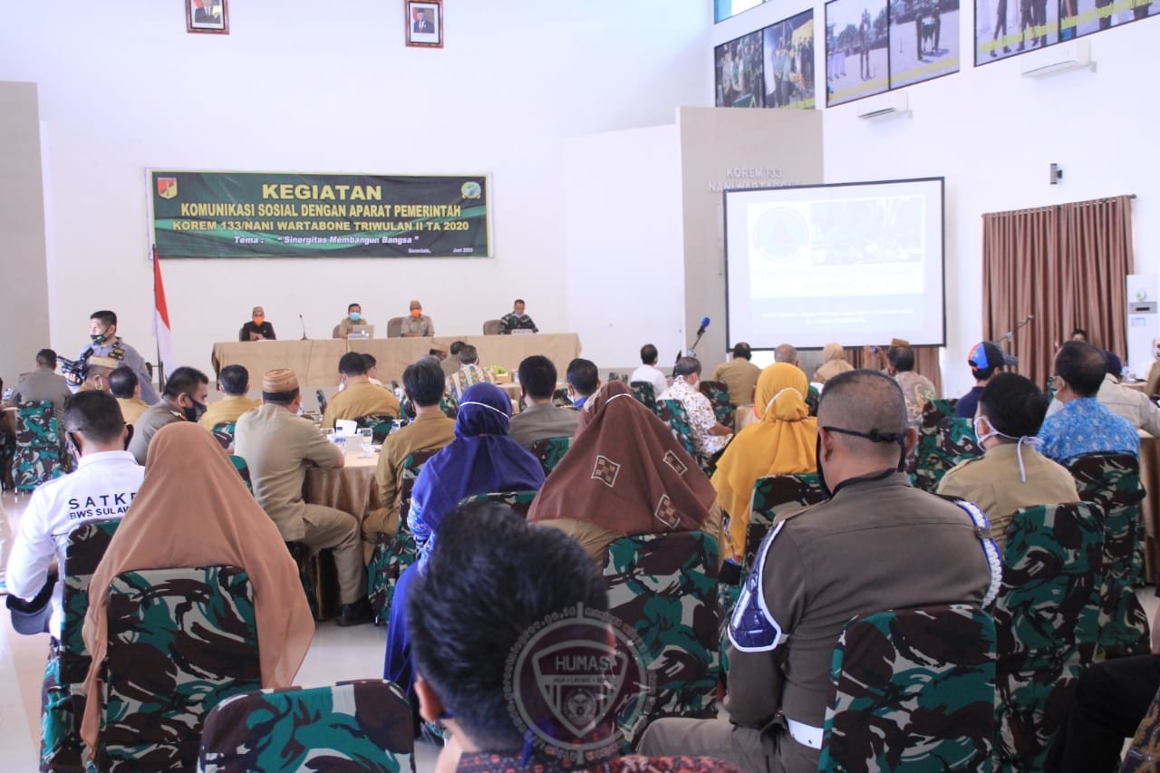  Korem 133/NWB Tingkatkan Sinergitas Bersama Aparatur Pemerintah