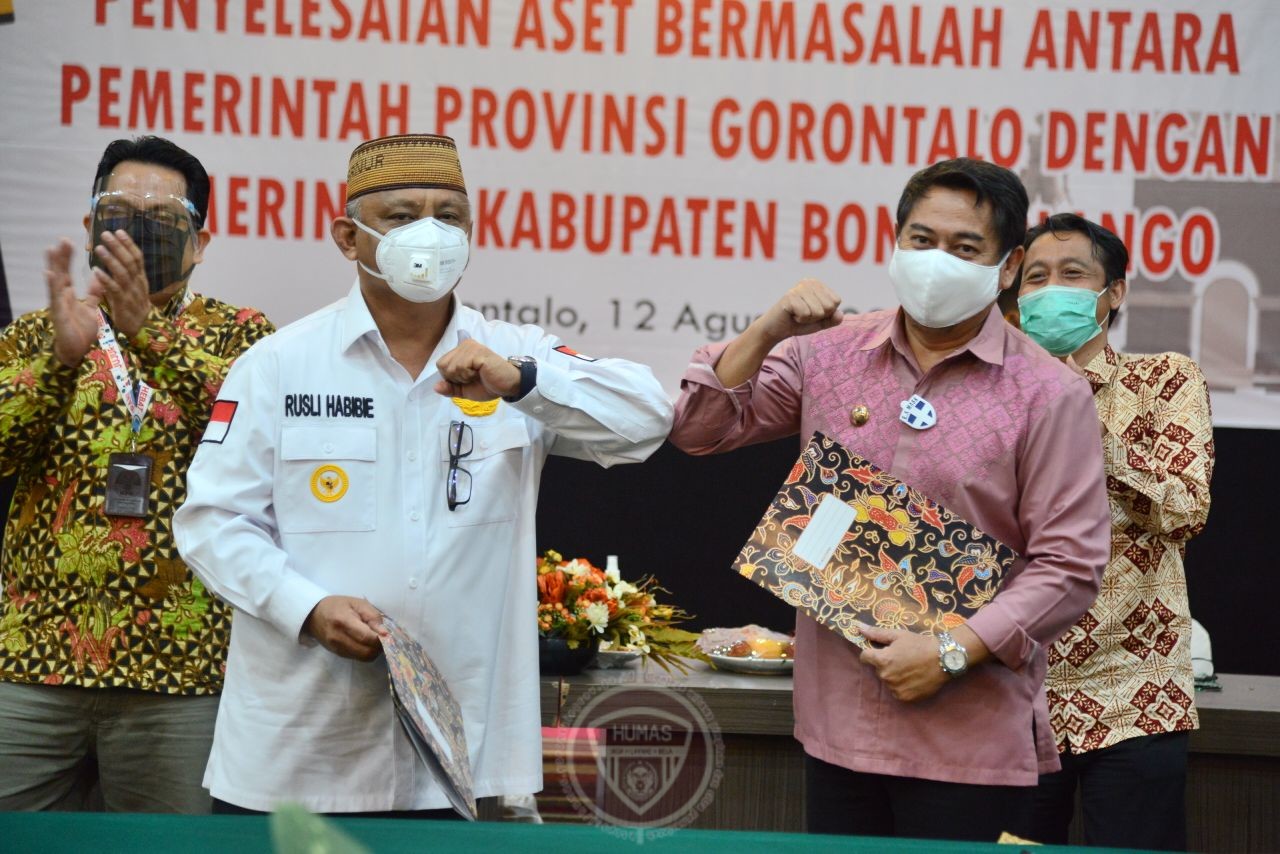  Pemprov Gorontalo Hibahkan Tiga Hektar Tanah Lombongo ke Pemkab Bonebol