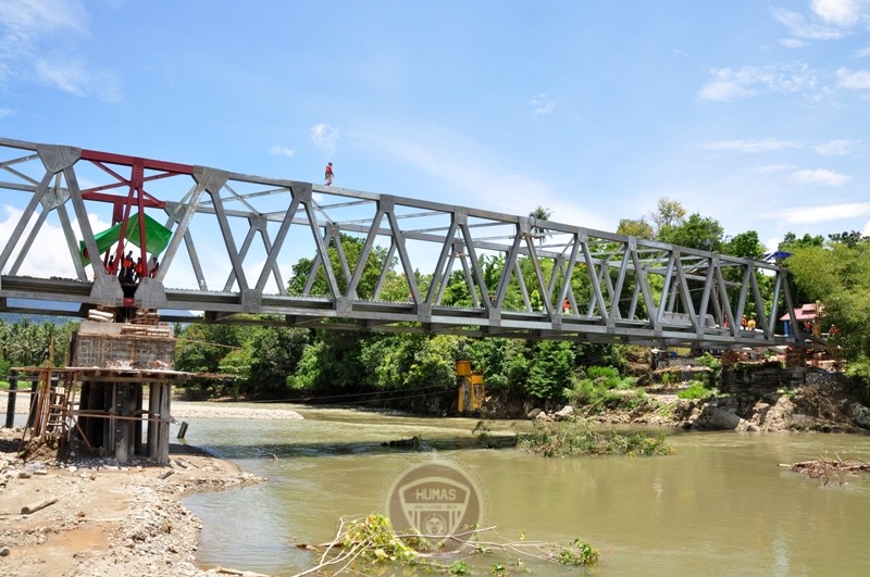  Progres Pembangunan Jembatan Molindogupo Capai 85 Persen