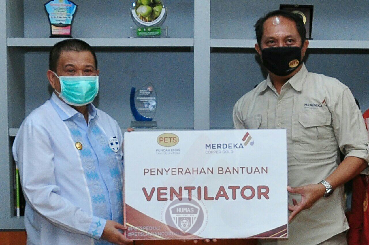  Wagub Gorontalo Terima Bantuan Ventilator Dari PT. PETS