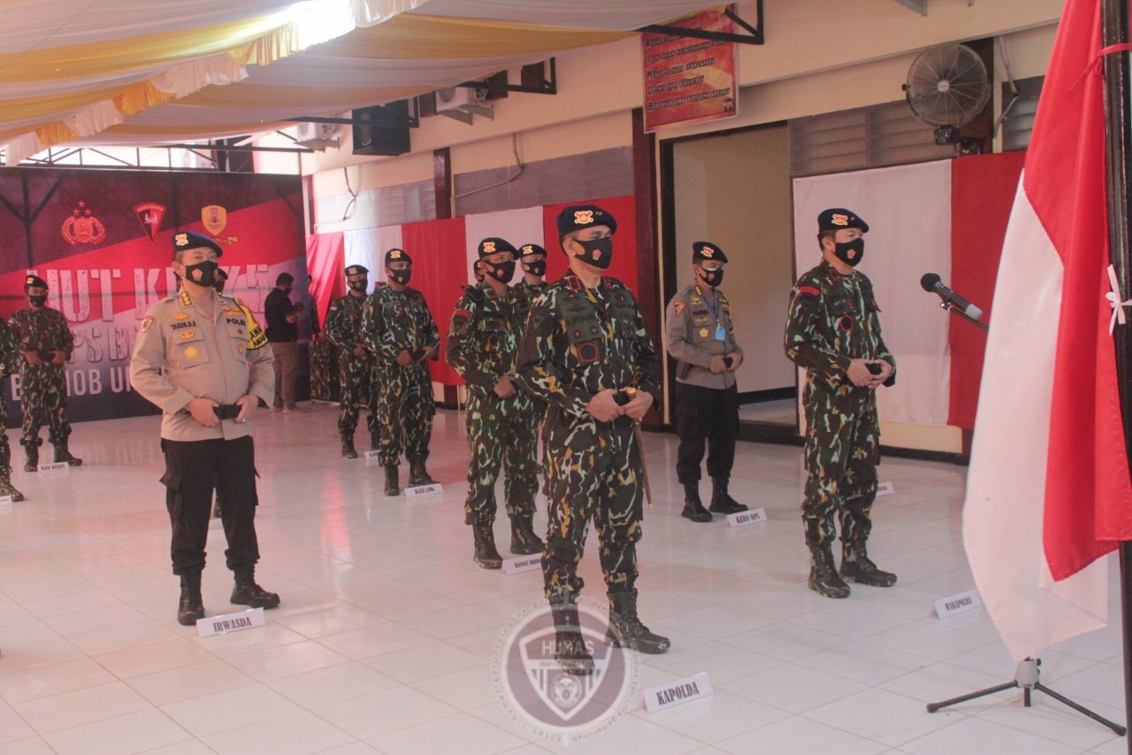  Sekdaprov Gorontalo Ikut Upacara Virtual HUT ke-75 Korps Brimob