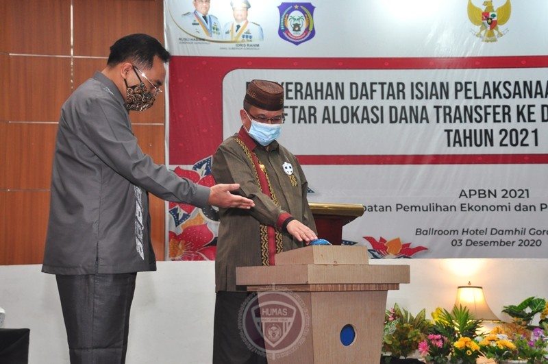  Pemda Gorontalo dan Satker Vertikal Terima DIPA 2021