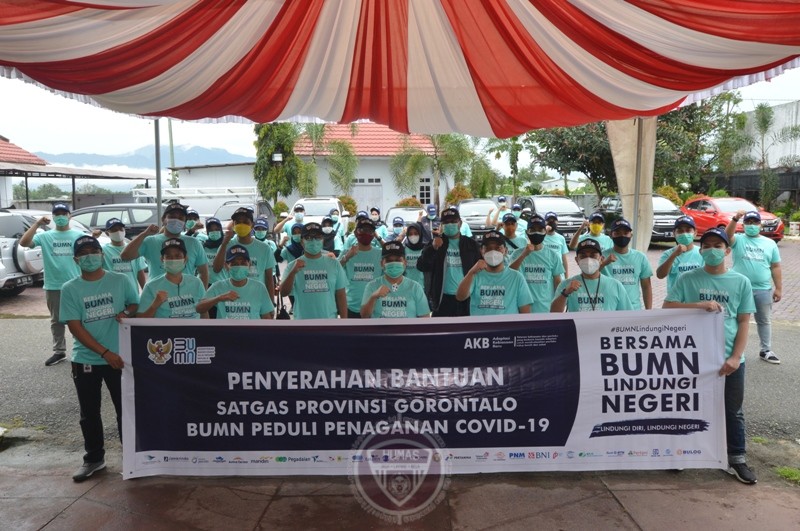  BUMN Gorontalo Sosialisasikan AKB Cegah Penularan Covid-19