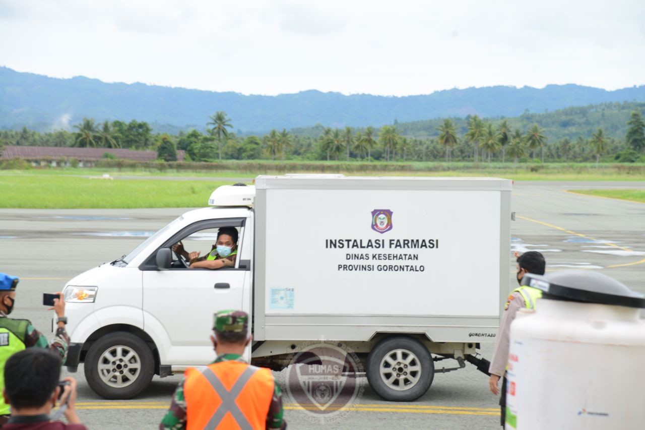  9760 Vaksin Covid-19 Tiba di Gorontalo