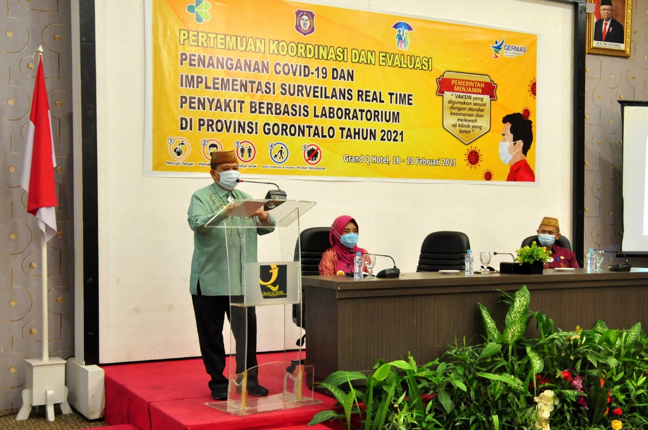  Pemprov Gorontalo Evaluasi Program Penanganan COVID-19