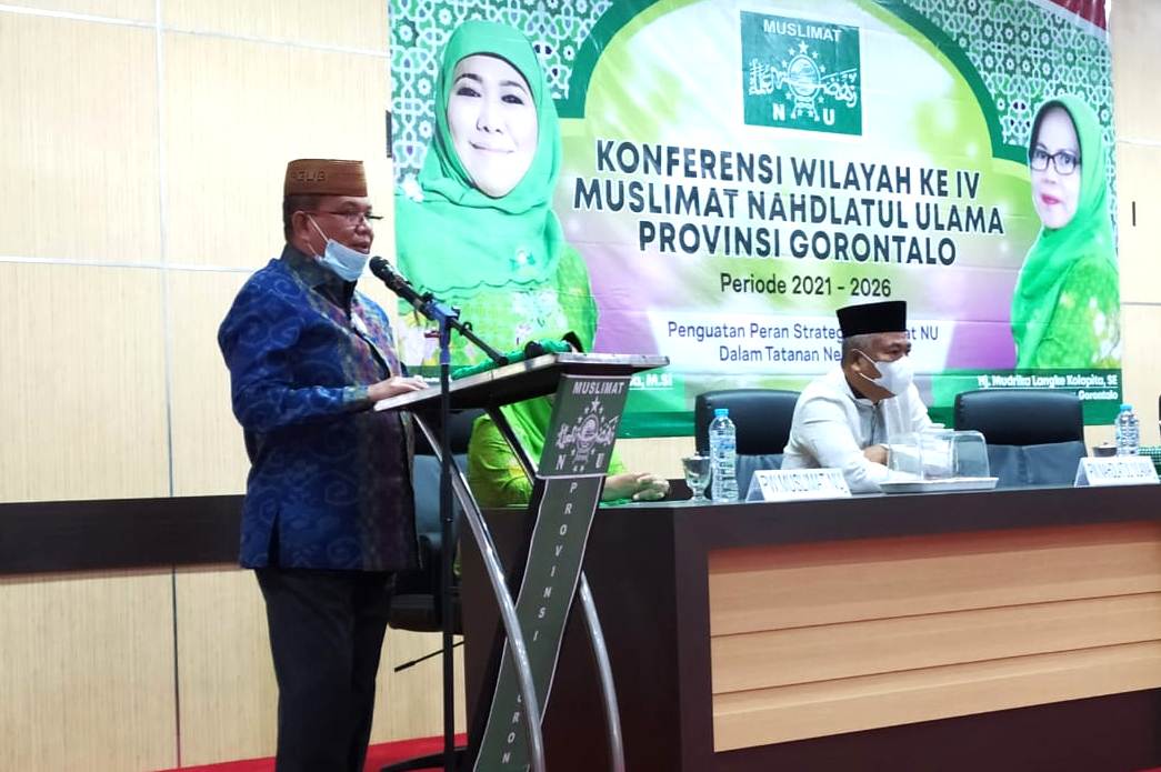  Wagub Buka Konferensi Wilayah IV Muslimat NU Gorontalo