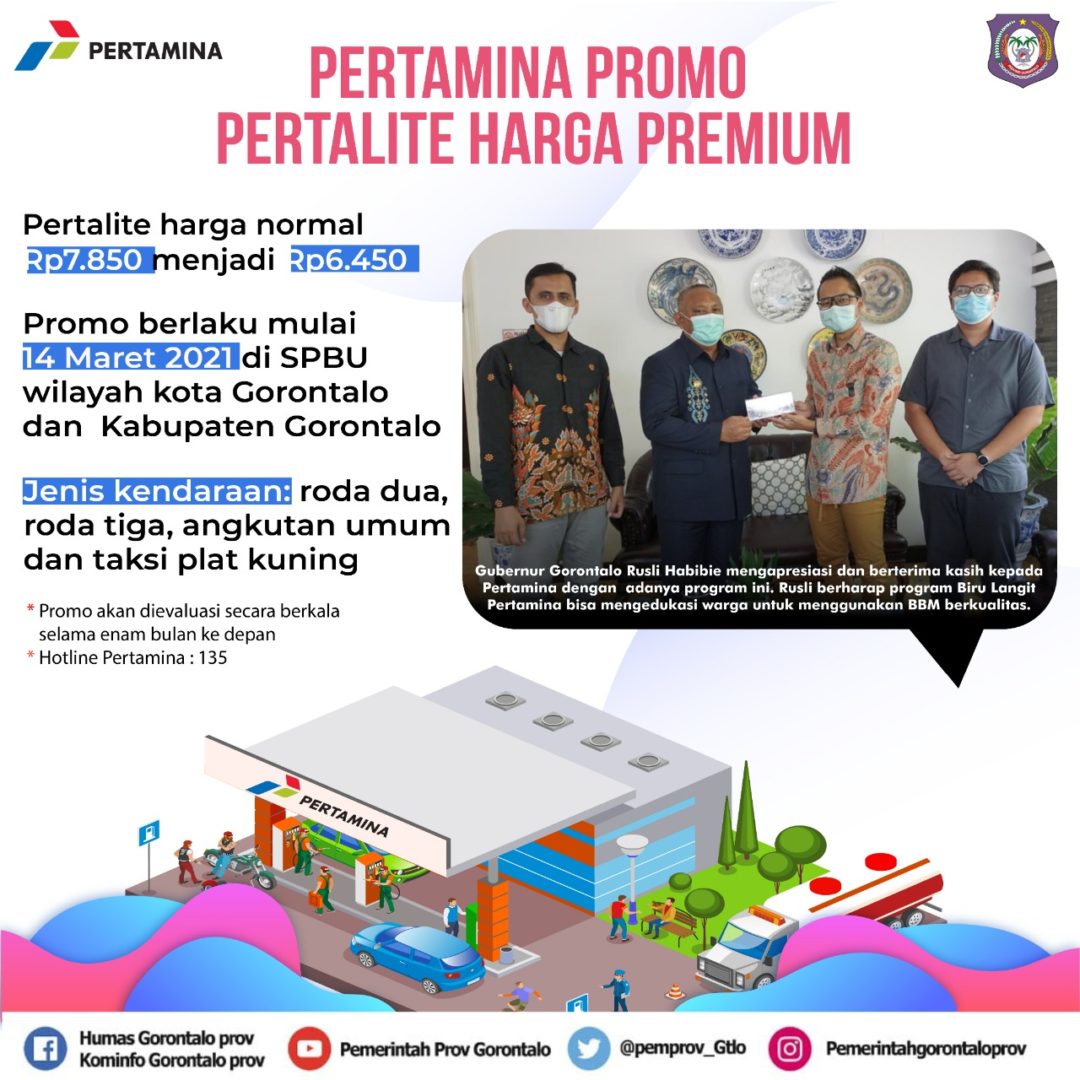  Pertamina Rilis SPBU Promo Pertalite Harga Premium di Gorontalo