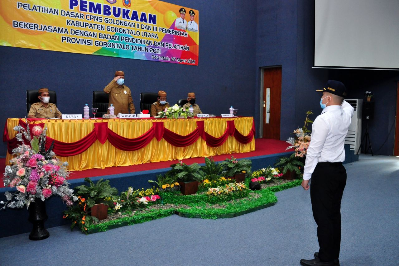  Latsar CPNS Provinsi Gorontalo Terapkan Protokol Kesehatan