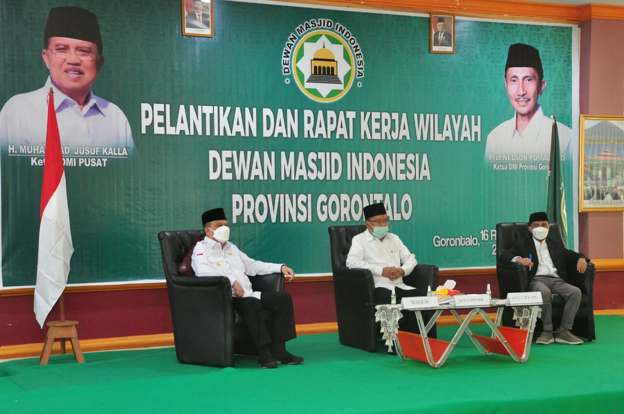  JK Lantik Pengurus Wilayah DMI Gorontalo