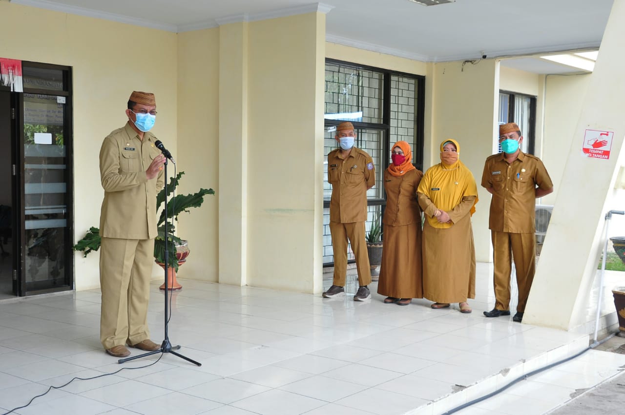  ASN Diskominfotik Hadir Lengkap di Apel Usai Lebaran