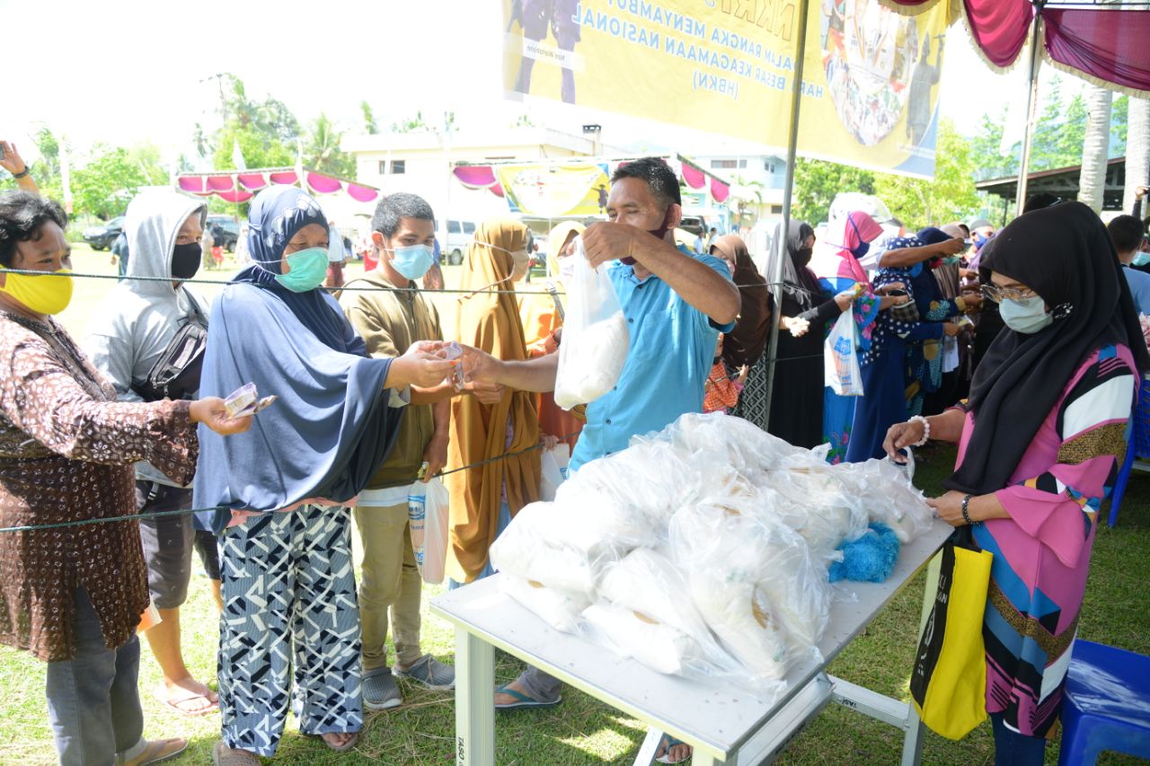  Rusli: Pembeli Pasar Murah Tidak Pakai Masker Jangan Dilayani