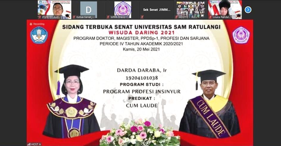  Sekda Darda Raih Profesi Insinyur dengan Predikat Cum Laude