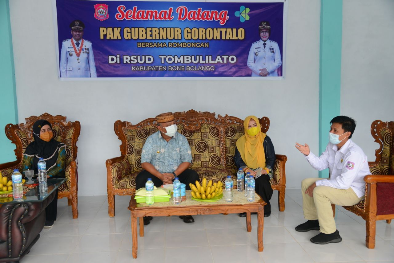  Gubernur Gorontalo Pastikan RSUD Tombulilato Siap Hadapi Eskalasi Covid19