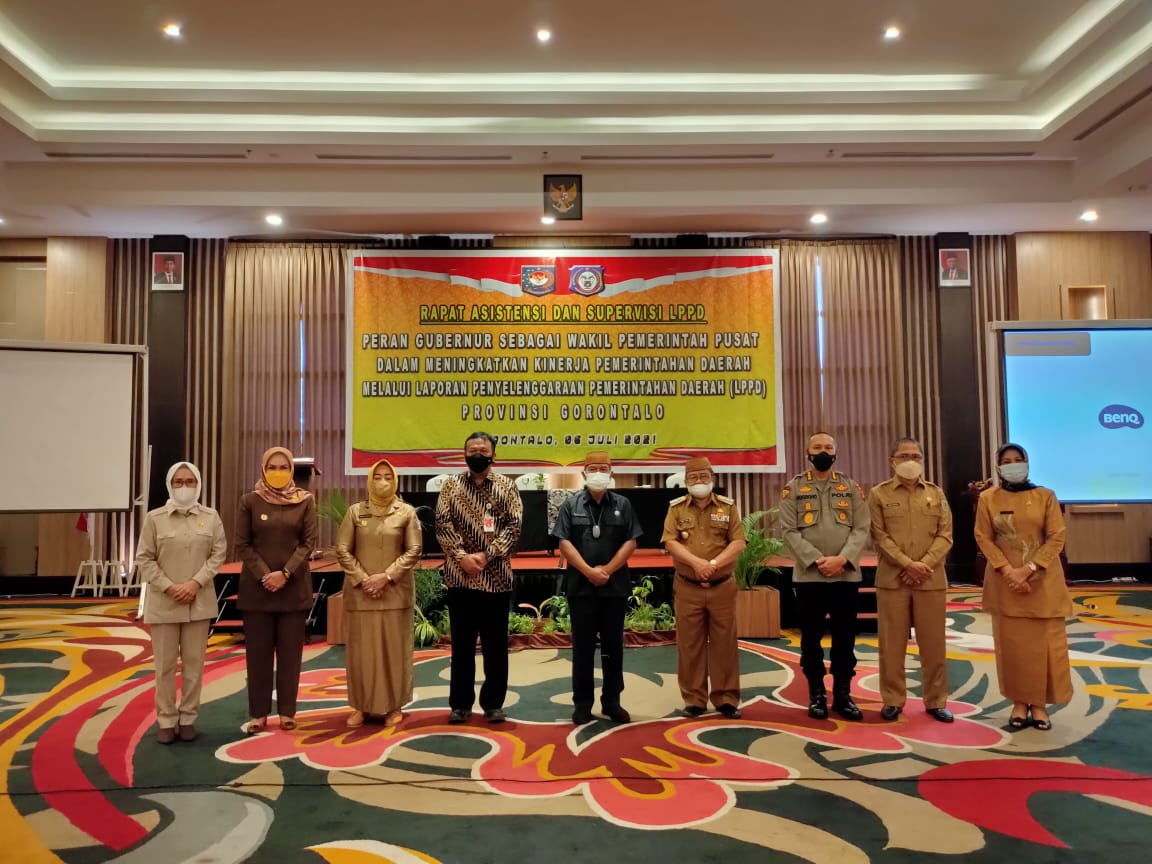  Pemprov Gorontalo Gelar Rapat Asistensi LPPD Penguatan GWPP