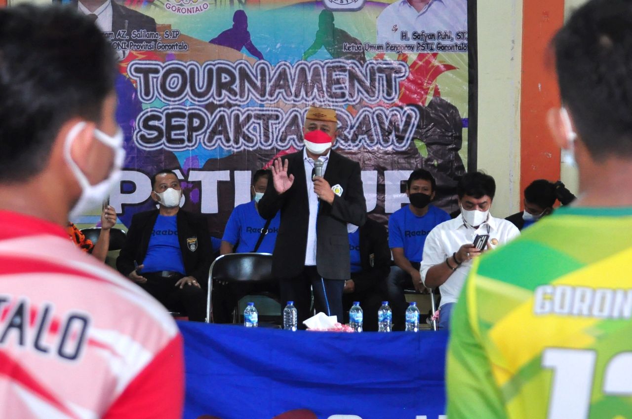  Atlet Takraw Gorontalo Ikuti Turnamen PSTI Cup Matangkan Persiapan PON