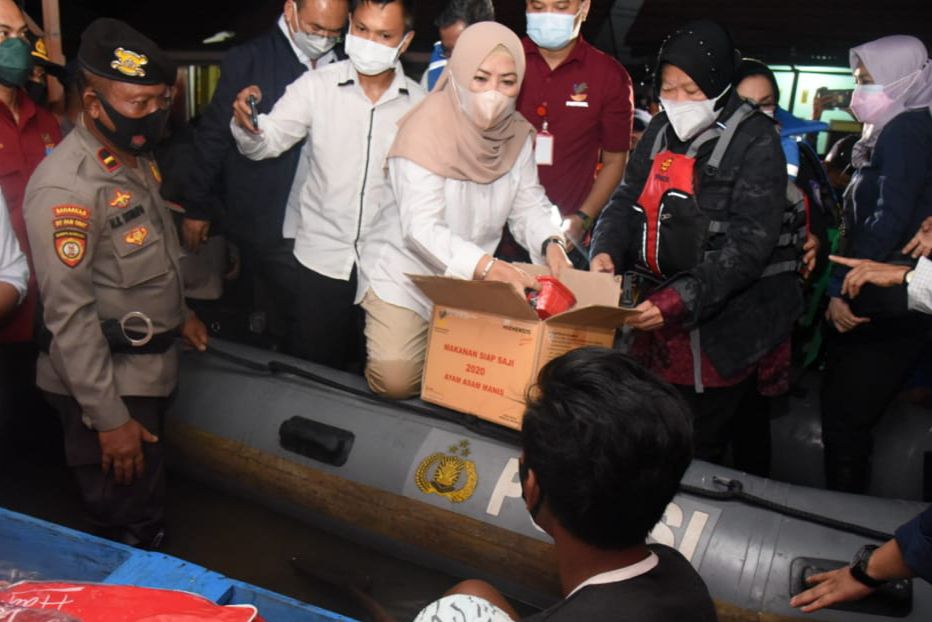  Mensos Bantu Korban Bencana Banjir di Kabupaten Gorontalo