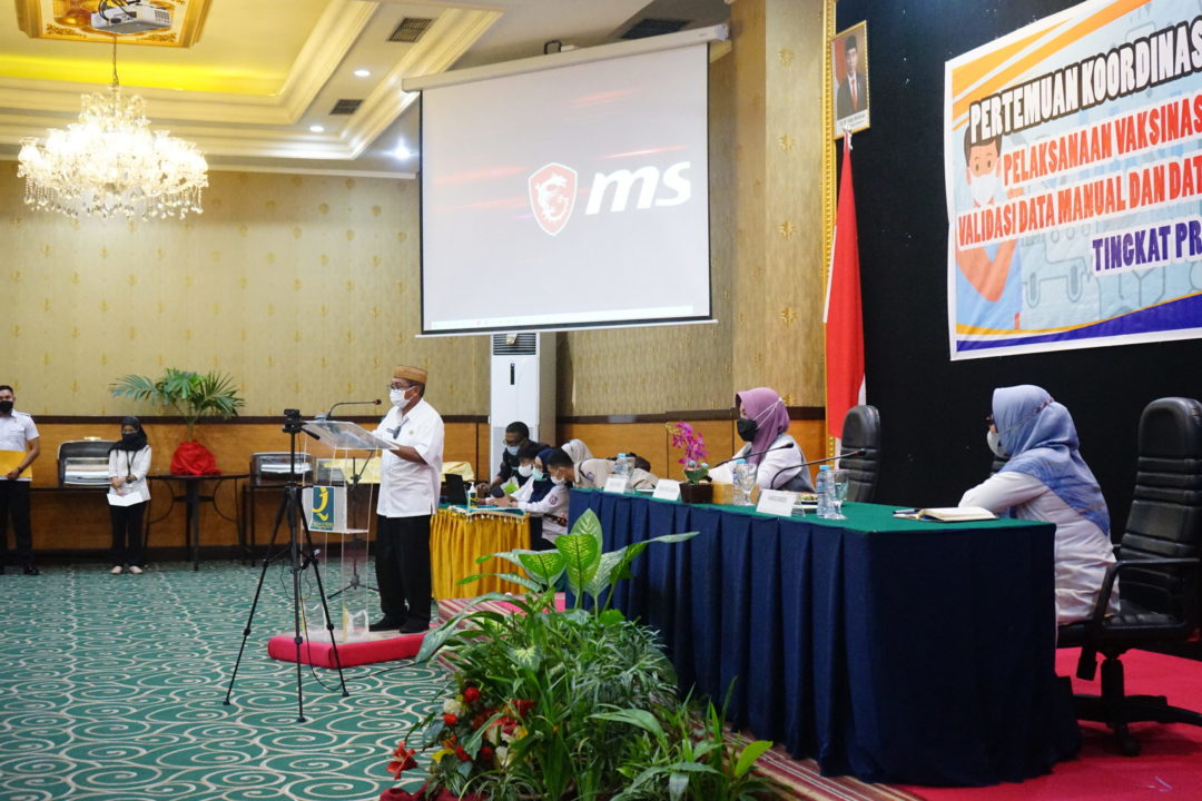  Dinkes Provinsi Gorontalo Lakukan Validasi Data Vaksinasi Covid-19