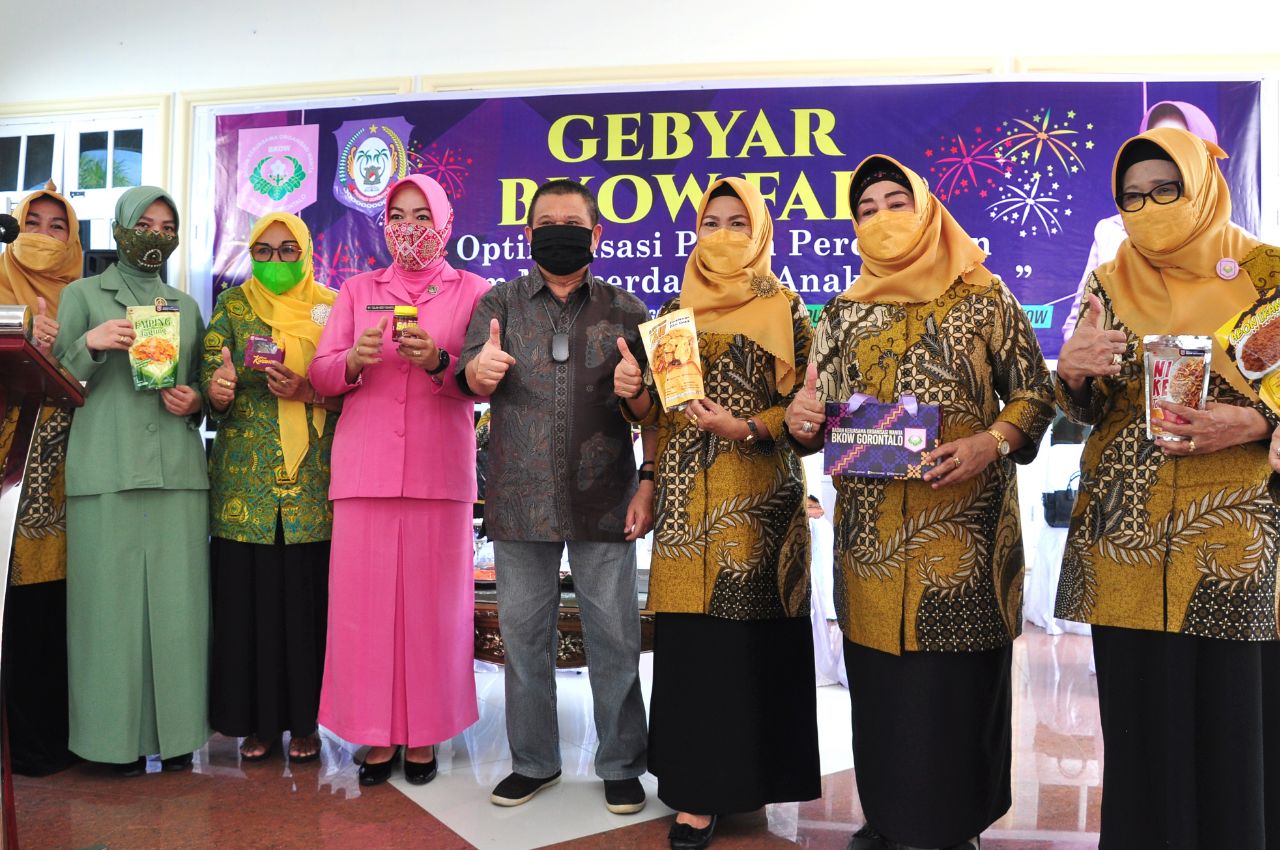  Wagub Gorontalo Buka Gebyar BKOW Fair 2021