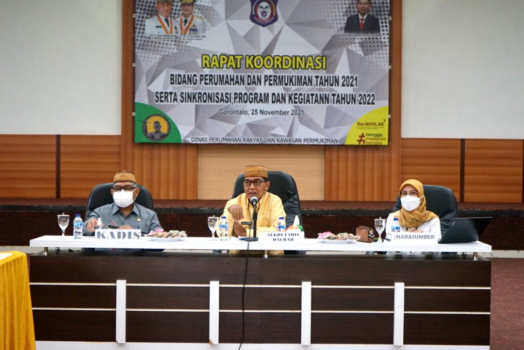  Sekdaprov Gorontalo Buka Rakor Bidang Perumahan dan Permukiman