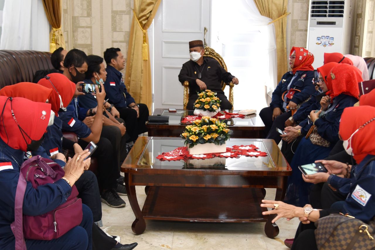  Wagub Gorontalo Terima Kunjungan Silaturahmi Pengurus Komnas LPKPK