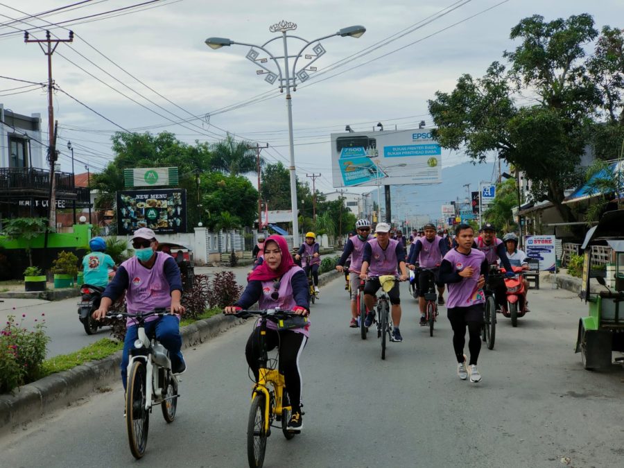  Sosialisasi Cegah HIV/AIDS, KPA Gorontalo Gelar Fun Bike