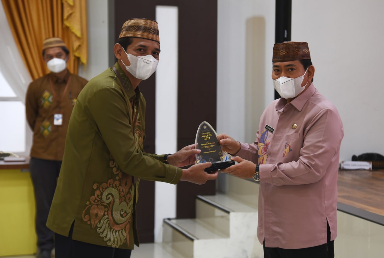  Pemprov Gorontalo Raih Treasury Awards 2021