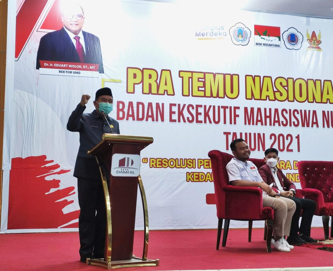  Sekdaprov Gorontalo Buka Pra Temu Nasional BEM Nusantara