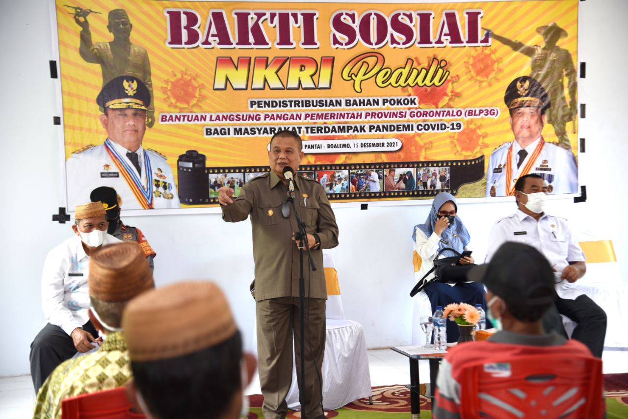  NKRI Peduli di Paguyaman Pantai Akhiri Pendistribusian BLP3G