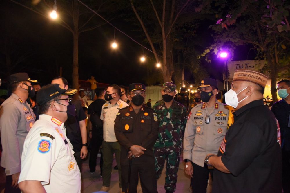  Gubernur dan Forkopimda Pantau Kondisi Malam Tahun Baru di Kota Gorontalo