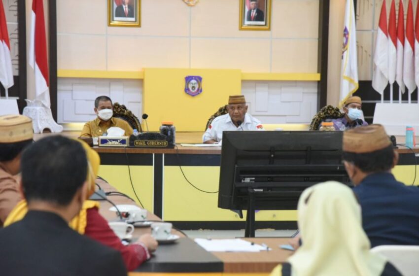  Pemprov Gorontalo Rapat dengan Aparat Hukum Bahas Program PEN   