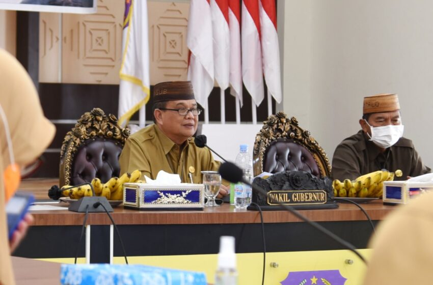  Wagub Gorontalo Instruksikan Percepatan Serapan Anggaran 2022