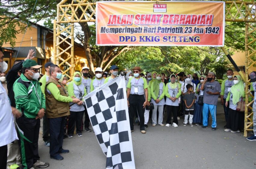  Wagub Gorontalo Lepas Jalan Sehat KKIG Sulteng