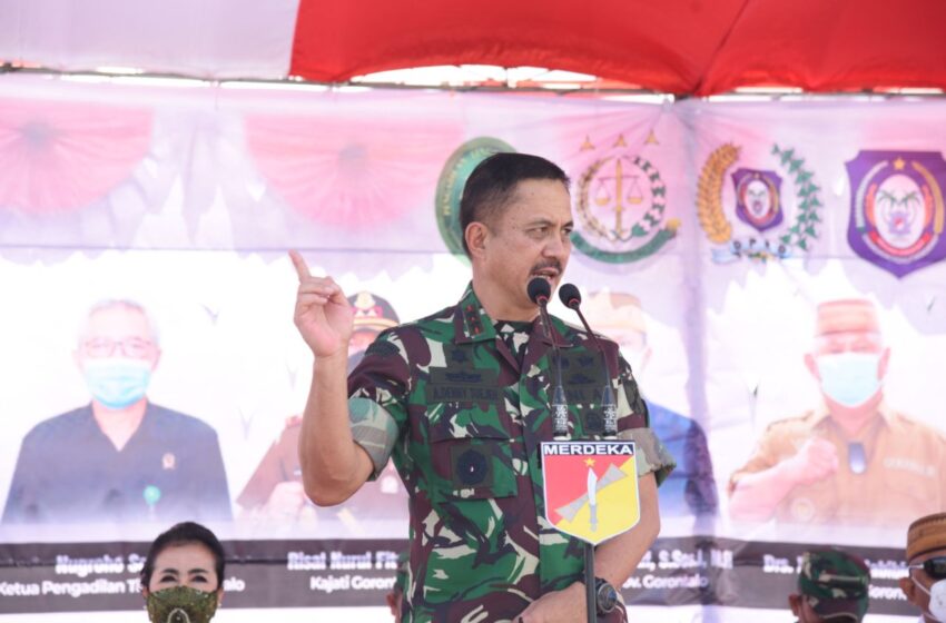  Pangdam XIII/Merdeka Apresiasi Nol Kasus Covid-19 di Gorontalo