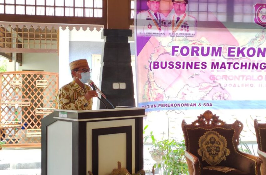  Sekdaprov Gorontalo Buka Forum Ekonomi dan Bisnis Region Suluttenggo   