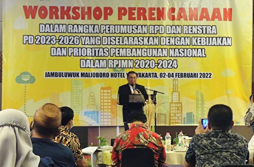  Pemprov Gorontalo Gelar Workshop Penyusunan RPD dan Renstra PD