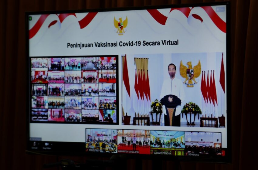  Presiden Jokowi Tinjau Vaksinasi di 17 Provinsi