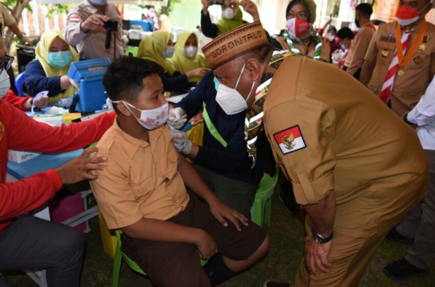  Anak Pramuka Jadi Contoh Berani Divaksin Covid-19