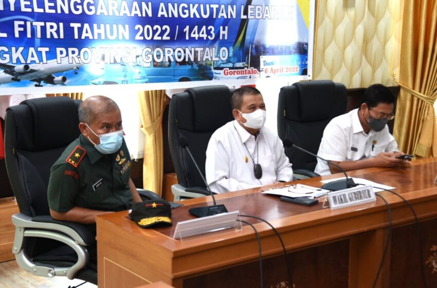  Pemprov Gorontalo Gelar Rakor Angkutan Lebaran 2022