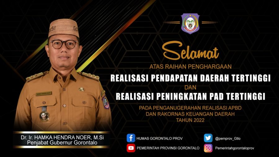  Terbaik Kelola APBD, Pemprov Gorontalo Raih Dua Penghargaan Dari Mendagri