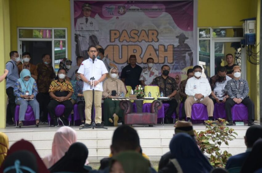  Diskumperindag Gorontalo Gelar Pasar Murah Terakhir Jelang Iduladha