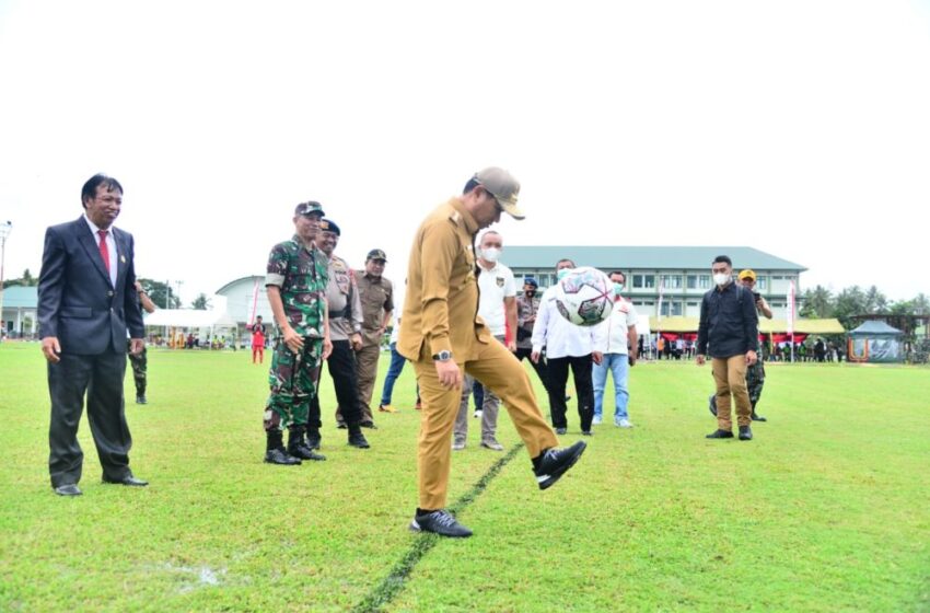  Penjagub Gorontalo Hadiri Pembukaan Liga Santri Piala Kasad 2022