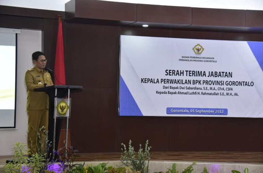  Penjagub Hamka Hadiri Sertijab Kepala BPK Perwakilan Gorontalo