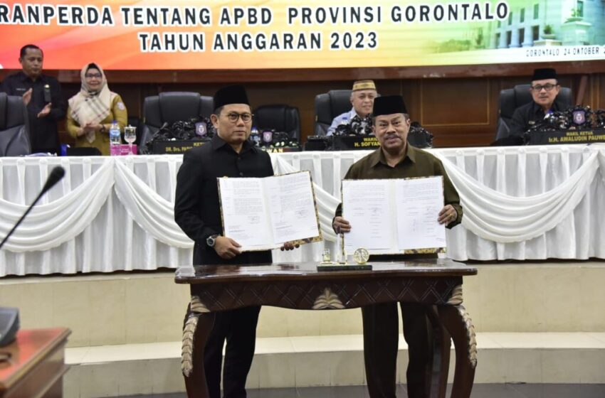  DPRD Setujui Ranperda APBD 2023 Pemprov Gorontalo